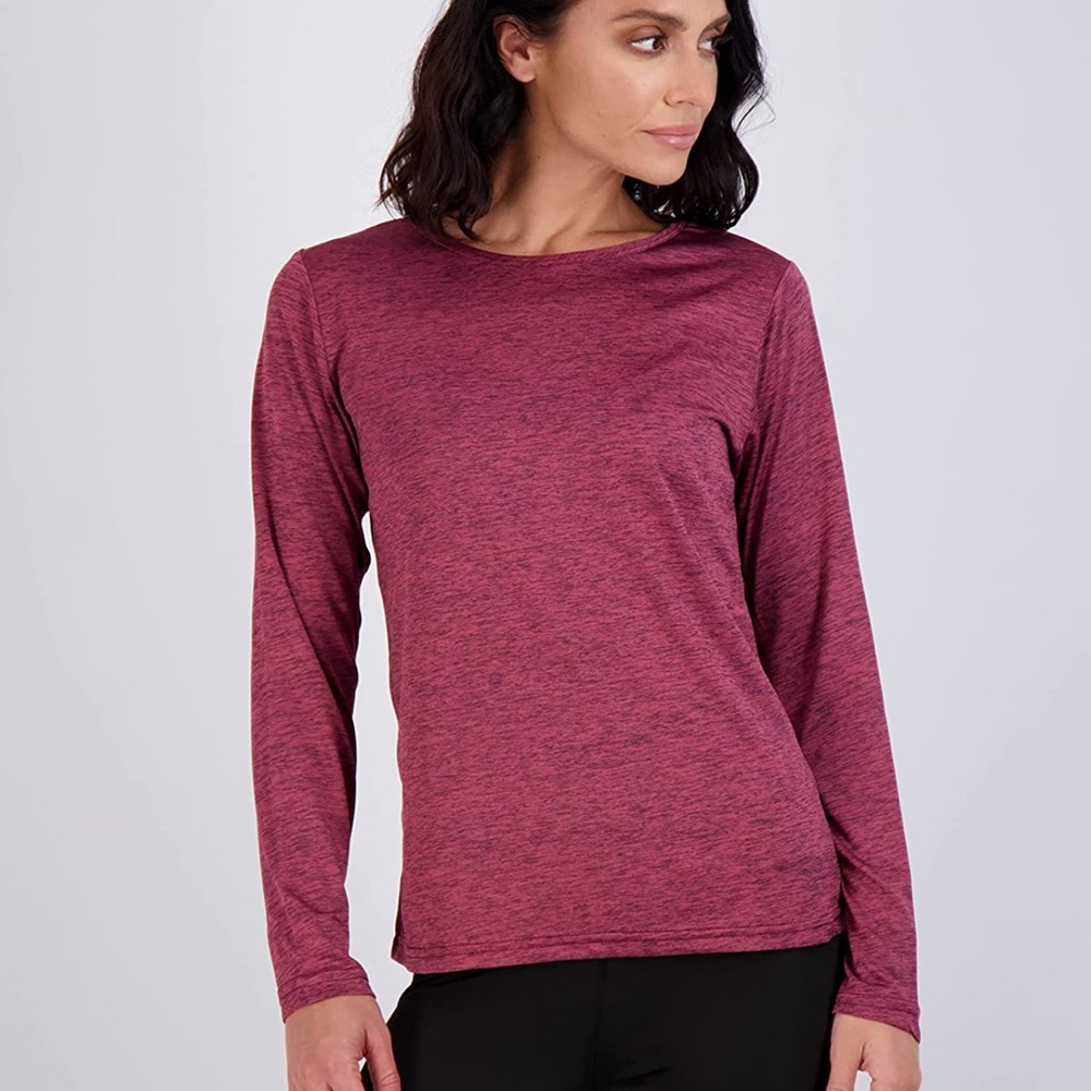 Real Essentials 4 Pack Womens Dry-Fit Long Sleeve Top Size L - Picture 2 of 6